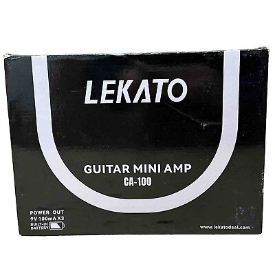 #ad LEKATO CA 100 20W Electric Guitar Amplifer Distortion Delay Aux in AMP Combo $63.75