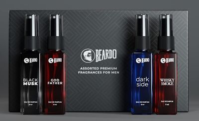 #ad Beardo Assorted Premium Perfume Gift Set for Men 4 X 8ml pack of 4 bottle f s $26.81