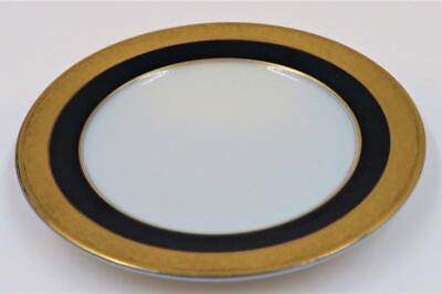 #ad Rosenthal Germany PRIMA DONNA 2315 Gold Cobalt Blue Bread Plate 6 1 8quot; $26.09