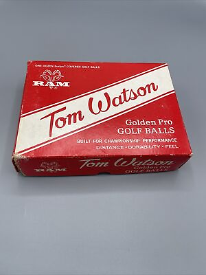 #ad Tom Watson Golf Balls Golden Pro In Original Box Ram Golf Vintage Golf Balls $199.99