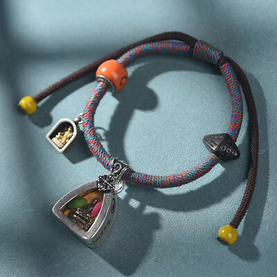 #ad Hand Rope Tibetan Gawu Box Medicine Master Buddha#x27;s Hand Chain Tibetan Bracelet $18.84