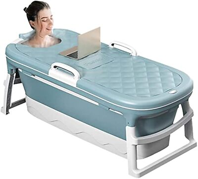 #ad Portable Folding Tub Soaking Bathtub Bathroom SPA Bath for Adults Home Shower US $113.80