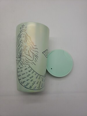 #ad Starbucks Limited Edition Pearl Green Iridescent Mermaid Tumbler Mug Cup 12 oz $24.95
