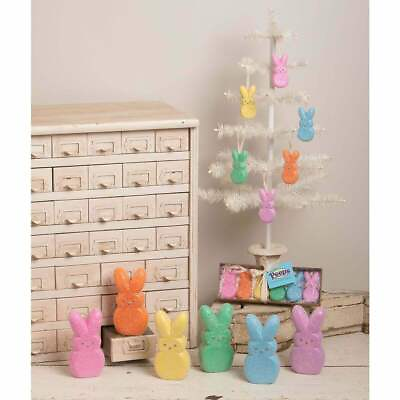#ad Bethany Lowe Easter 6quot; Marshmallow Pastel Peep Figurines 6 Colors $16.20