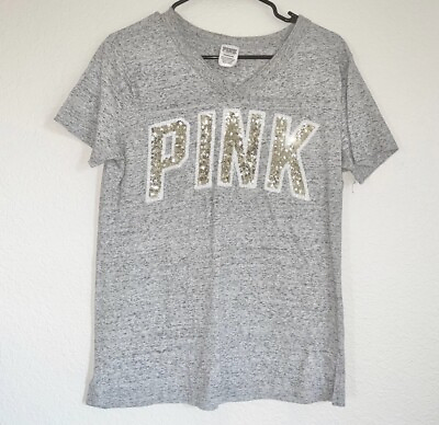 #ad #ad VS PINK Bling Campus Tee Size Small $60.00