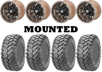 #ad Kit 4 Maxxis Ceros MU07 Tires 25x8 12 25x10 12 on Moose 416X Bronze Wheels VIK $1098.47