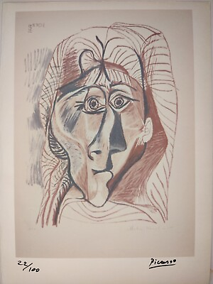 #ad Authentic Pablo Picasso Painting Print Poster Wall Art Signed amp; Numbered $74.95