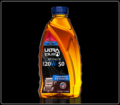 #ad Ultra1Plus SAE 20W50 Conventional Heavy Duty Motor Oil API CI 4 SL Quart $50.55