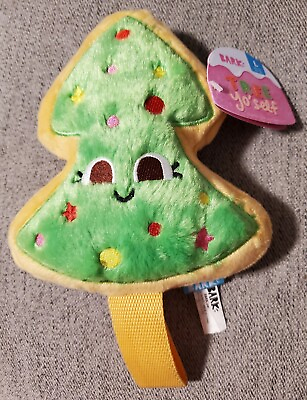 BARK BOX Tree Yo#x27;Self Christmas Tree cookie Plush dog squeak toy L 50 lbs NWT $14.99