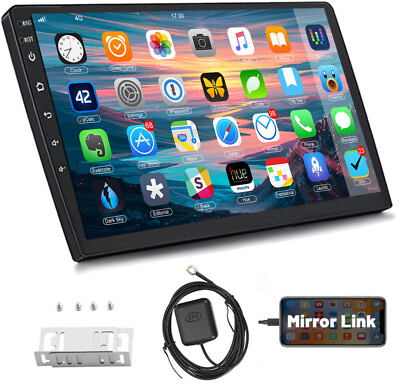 #ad 9quot; Android 11 Car Stereo Radio GPS NAVI RDS Mirror link WIFI FM 2 Din WIFI 132G $54.99