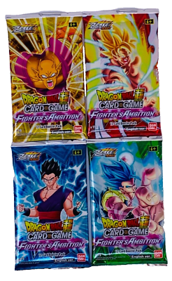 #ad Dragonball Z Anime Trading Collector Card Game Booster Single Pack Lot of 4 $16.00