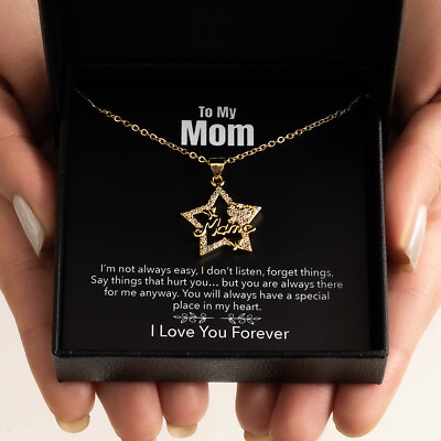 #ad To My Mom Gift Necklace from Daughter Son Mom Birthday Gift Mothers Day $11.99