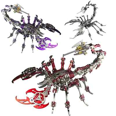 #ad Colored DIY 3D Metal Scorpion Model Jigsaw Toys Assembly Educational Puzzle Gift $17.69