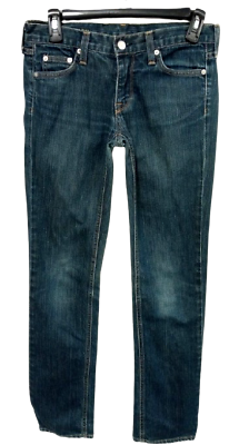 #ad J crew blue denim multi pockets matchstick stretch dare rinse straight jeans 26 $16.19