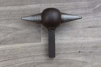 #ad Vintage Silversmith blacksmith hardy double horn cone on ball iron anvil tool $39.00