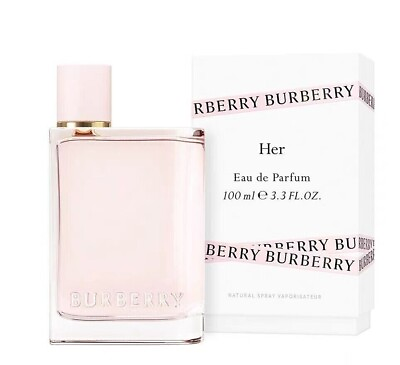 Burberry Her by Burberry 3.3 oz EDP Perfume for Women New in Box $90.00