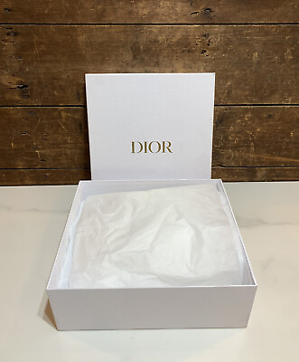 Dior Empty Gift Large Box with Tissue Paper amp; Sticker 12” x 11” x 4.25” $60.00
