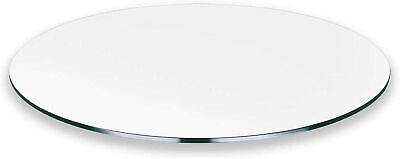 #ad Pro Safe Glass 15quot; Round Tempered Glass Table Top 1 4quot; Thick Flat Polish Edge $49.97