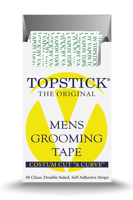 Vapon Topstick The Original Custom Cut quot;A Curvequot;Men#x27;s Grooming Tape 50 Strips $10.31