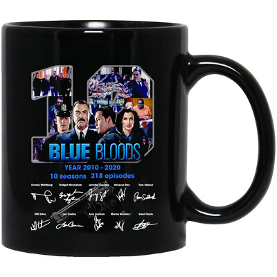 #ad Blue Bloods 10 Year 2010 2020 10 Season Signed Thank For The Memories Coffee Mug $16.99