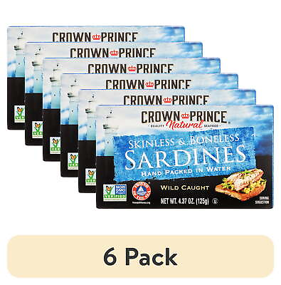 #ad Crown Prince Natural Skinless amp; Boneless Sardines in Water 4.37 Oz Delicious $25.31