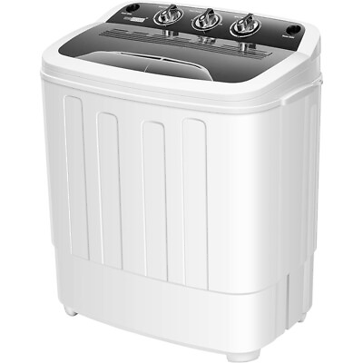 #ad #ad Portable Mini Compact Twin Tub Washing Machine 13.5lbs Washer amp; Spin dryer Combo $99.99