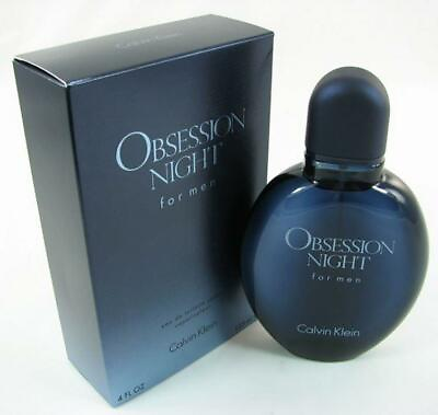 OBSESSION NIGHT by Calvin Klein 4 4.0 oz EDT Cologne for Men New In Box $26.22