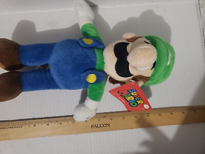 #ad Nintendo Luigi Super Mario 17 inch Plush Doll Toy Kids Gift $25.30