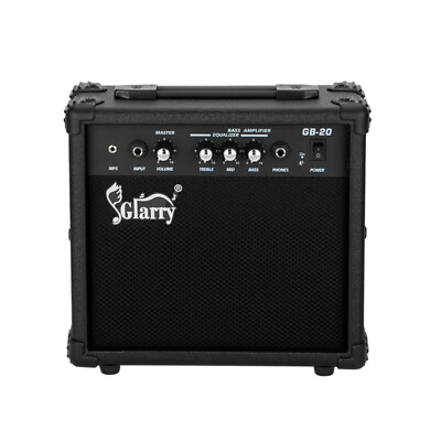 #ad Glarry 20W Electric Guitar Bass Amplifier Amp Speaker with Lighted Power Switch $45.31