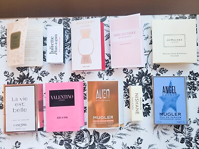 #ad Lot of 10 High End Designer WOMEN`S PERFUME SAMPLES NEW Sold as pictured  $25.90