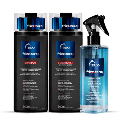 #ad #ad TRUSS FRIZZ.ZERO; Shampoo amp; Conditioner amp; Thermal Protector Set Bundle $79.00