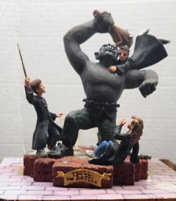 #ad Enesco Harry Potter amp; The Sorcerers Stone Troll Battle Masterpiece Figurine $59.99