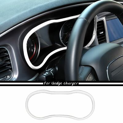 #ad White Dashboard Instrument Box Cover Trim Accessories For Dodge Charger 2015 $21.99