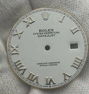 #ad Rolex 41mm Oyster Perpetual Datejust White Roman Dial $500.00