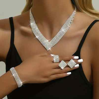 #ad #ad 5pcs ❤️ Suzie#x27;s Closet Earrings Necklace Bracelet Ring Jewelry Set Silver Plated $34.00