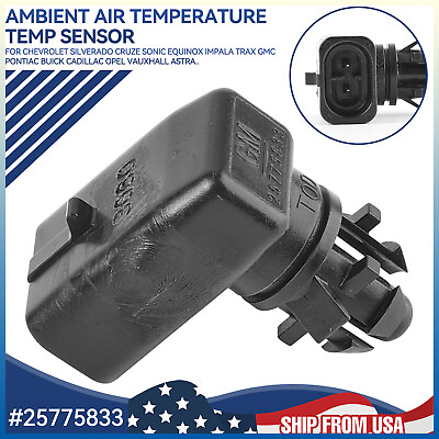 #ad Air Temperature Ambient Sensor 25775833 For Chevrolet Sonic Trax Camaro GMC Trax $8.99