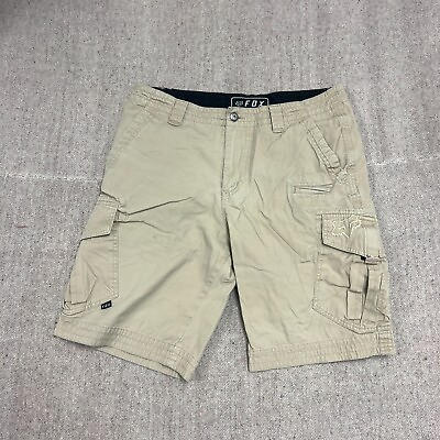 #ad Fox Cargo Shorts Mens 32 Beige Racing Outdoors Technical Utility $24.99