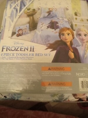 Toddlers Bedding Set Comforter Disney Frozen for Kid Girls 4 Pieces $49.00
