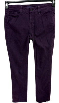 #ad NYDJ purple denim spandex stretch multi pockets skinny jeans 2 $17.99
