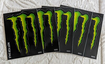 #ad 5 Monster Energy Stickers Iconic MNEW 4quot; $5.00