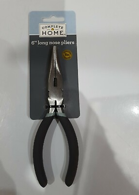 #ad NEW Complete Home 6 Inch Long Nose Pliers $7.20