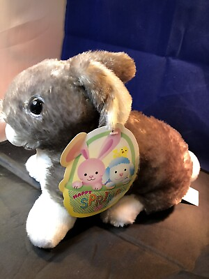 Sugar Loaf Easter Bunny Plush Cute Gift Basket Filler *New Grey Stuffed new $12.99