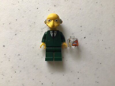 #ad Lego Mr Burns The Simpsons Minifigure Minifig Green Shirt With Three Eyed Fish $19.99