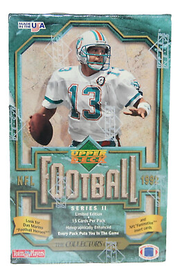 #ad 1992 Upper Deck Football Series 2 Factory Sealed Box $51.60