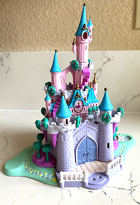 #ad Disney Polly Pocket Bluebird Cinderella Light Up Enchanted Castle 1995 WORKS $35.00