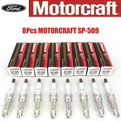 #ad 8PC Genuine Motorcraft SP 509 HJFS 24FP PLATINUM Spark Plugs For Ford Super Duty $26.99