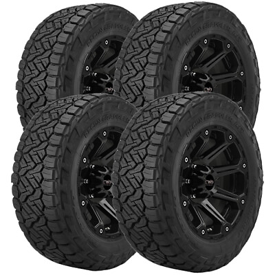#ad QTY 4 285 55R20 Nitto Recon Grappler 116T XL Black Wall Tires $1225.96