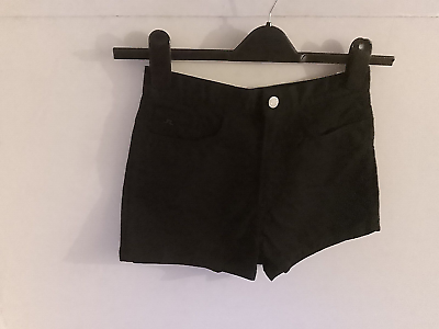 #ad J.Lindeberg Joan denim ladies black shorts waist size 27quot; GBP 15.85