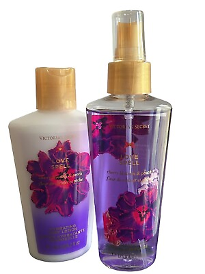 #ad Love Spell Victoria’s Secret Fragrance Body Mist Spray amp; Body Lotion 2pc Set 4.2 $20.79