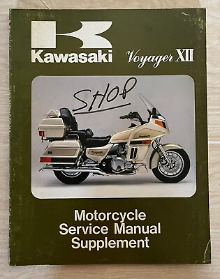 #ad Kawasaki 1987 Voyager XII Service Manual Supplement 99924 1089 51 $29.00
